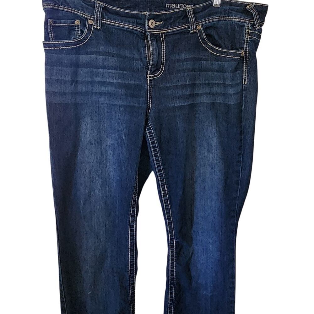 Maurices Straight Leg High Rise jeans Plus Size 22 Regular